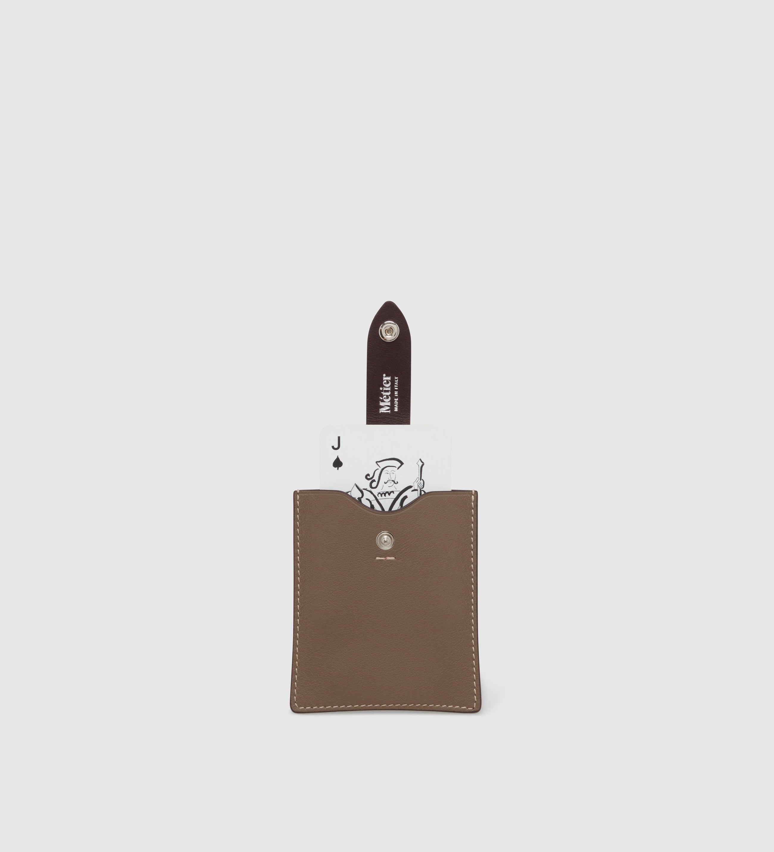 Metier - Playing Cards and Deck of Cards Case Set Smooth Calfskin Taupe