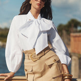 L'AGENCE - Deon Tie - Neck Blouse