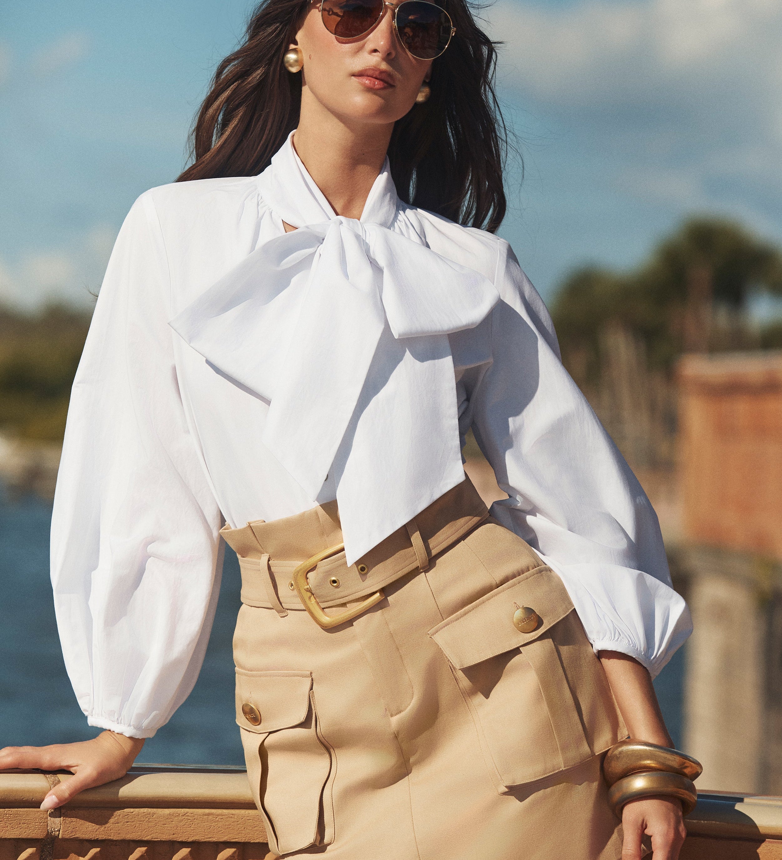 L'AGENCE - Deon Tie - Neck Blouse