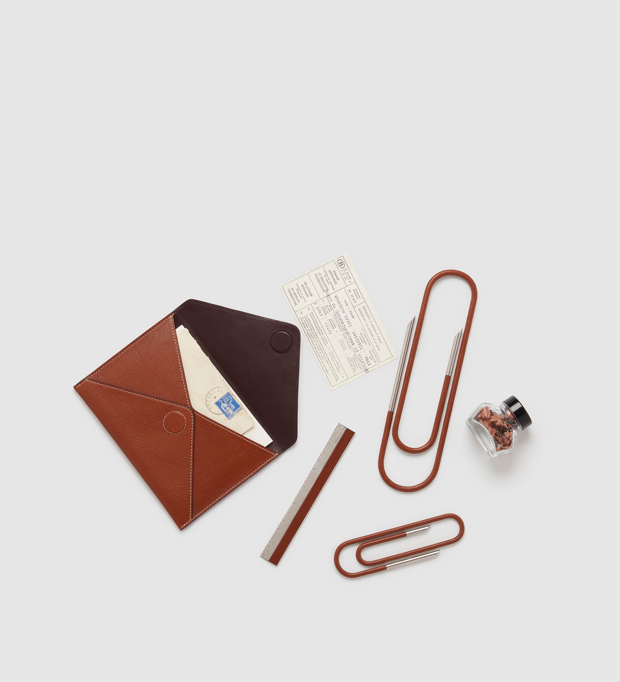 Metier - A6 Envelope Buffalo Cognac