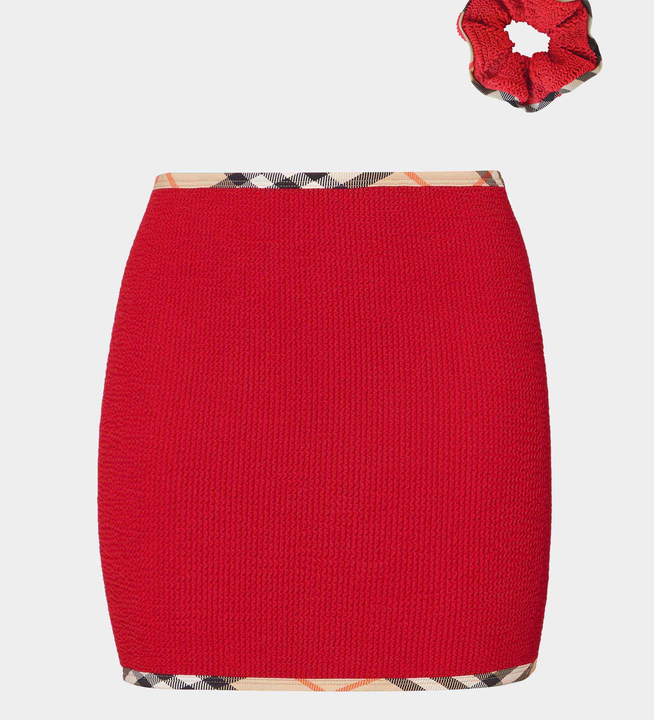 Hunza G x Burberry - Burberry x Hunza G Devyn Skirt/Top - Red/Check