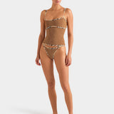 Hunza G x Burberry - Burberry x Hunza G Tyler Bikini - Metallic Cocoa/Check
