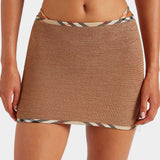 Hunza G x Burberry - Burberry x Hunza G Devyn Skirt/Top - Metallic Cocoa/Check