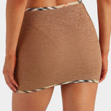 Hunza G x Burberry - Burberry x Hunza G Devyn Skirt/Top - Metallic Cocoa/Check