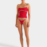 Hunza G x Burberry - Burberry x Hunza G Tyler Bikini - Red/Check