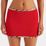 Hunza G x Burberry - Burberry x Hunza G Devyn Skirt/Top - Red/Check