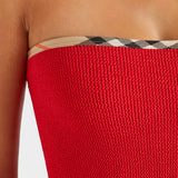Hunza G x Burberry - Burberry x Hunza G Devyn Skirt/Top - Red/Check