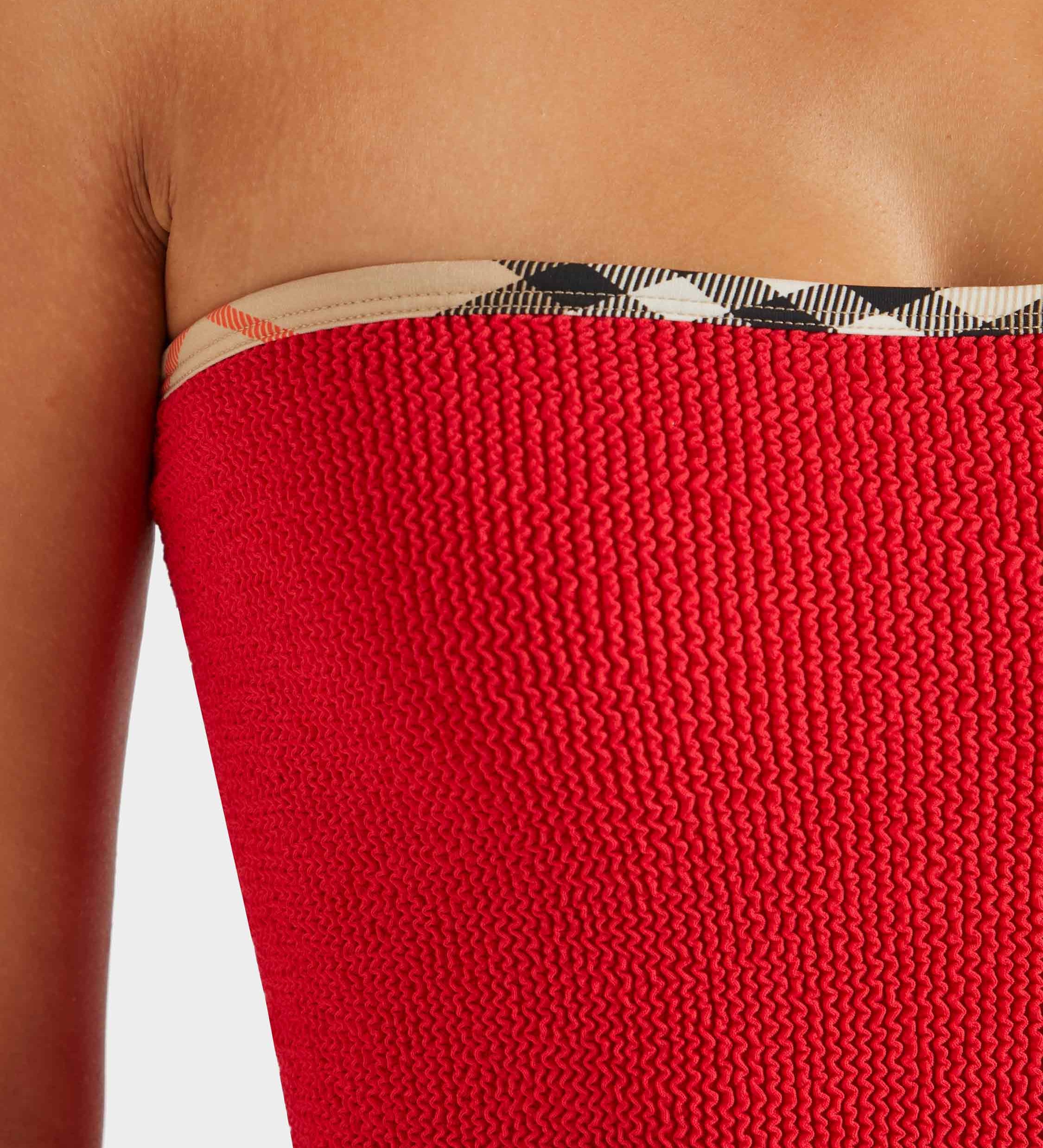 Hunza G x Burberry - Burberry x Hunza G Devyn Skirt/Top - Red/Check