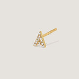 Kinn - Diamond Initial Stud Earring