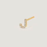 Kinn - Diamond Initial Stud Earring