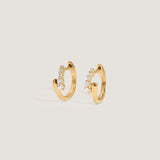 Kinn - Diamond Wrap Around Huggie Earrings
