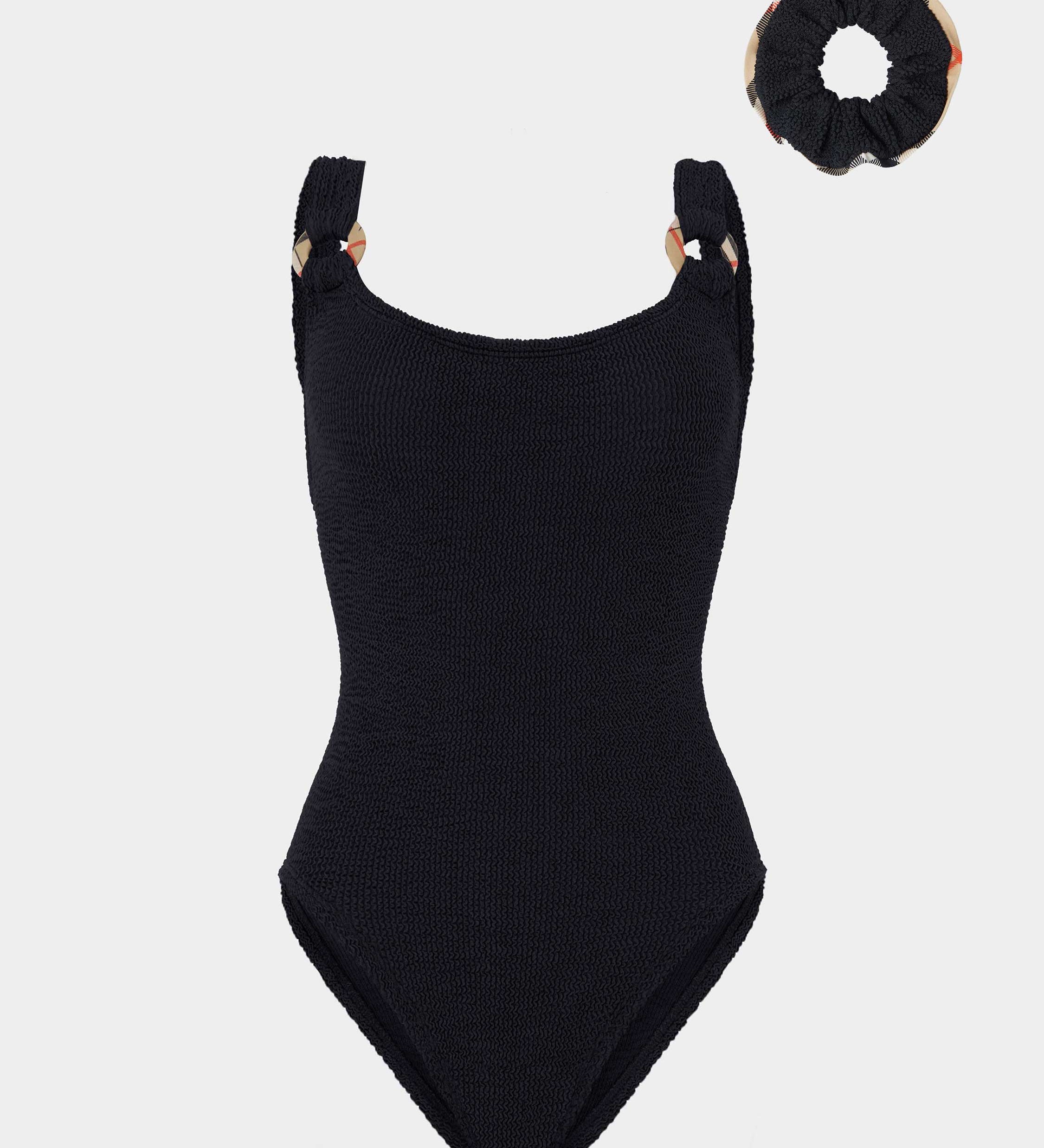 Hunza G x Burberry - Burberry x Hunza G Domino Swim - Black/Check