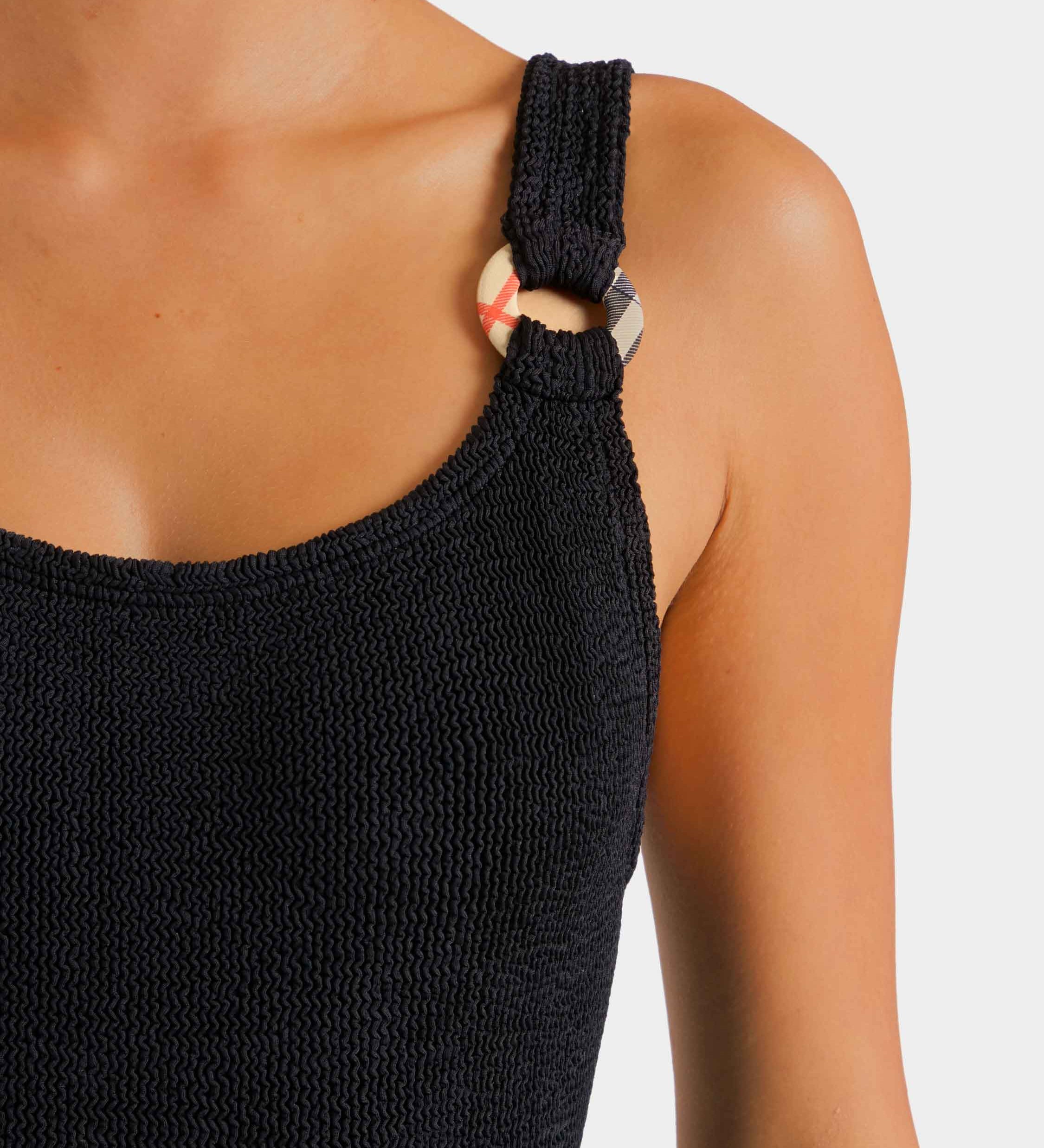Hunza G x Burberry - Burberry x Hunza G Domino Swim - Black/Check