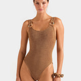 Hunza G x Burberry - Burberry x Hunza G Domino Swim - Metallic Cocoa/Check