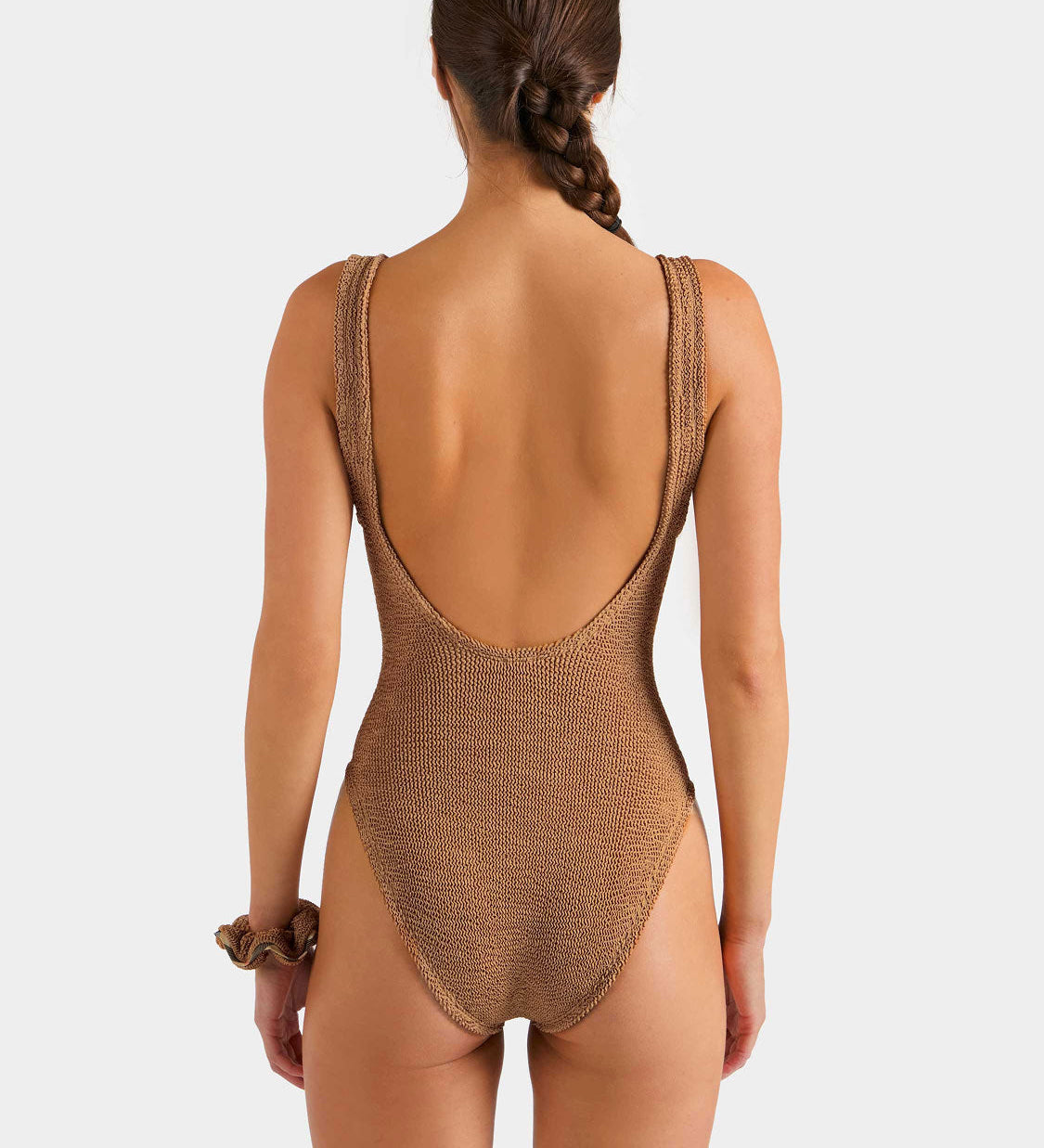 Hunza G x Burberry - Burberry x Hunza G Domino Swim - Metallic Cocoa/Check