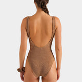 Hunza G x Burberry - Burberry x Hunza G Domino Swim - Metallic Cocoa/Check