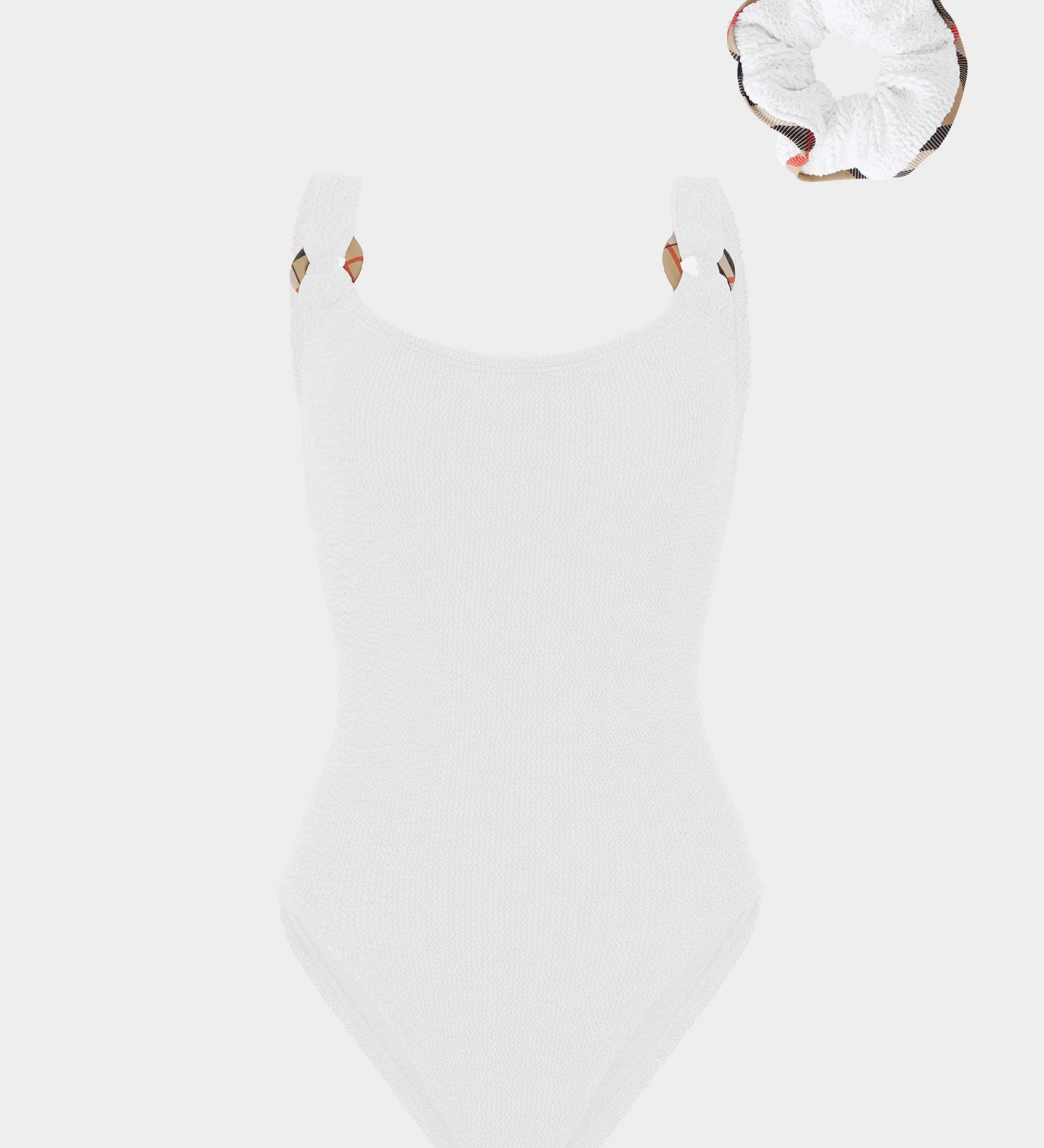 Hunza G x Burberry - Burberry x Hunza G Domino Swim - White/Check
