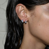 Dorsey - 14K PEAR-CUT HUGGIE EARRING IN LAB DIAMOND
