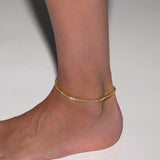Dorsey - JAMES BEZEL RIVIÈRE ANKLET IN LAB WHITE SAPPHIRE