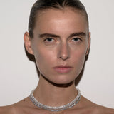 Dorsey - CELESTE NECKLACE, LAB WHITE SAPPHIRE, SILVER