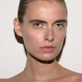 Dorsey - CLEMENCE, NANO TURQUOISE AND LAB DIAMOND 15 STONE STRAND NECKLACE, GOLD