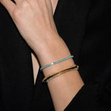 Dorsey - KATE RIVIÈRE BRACELET IN 3MM NANO TURQUOISE AND LAB DIAMOND