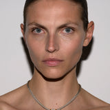 Dorsey - YVES LAB WHITE SAPPHIRE PARACORD NECKLACE, SABLE