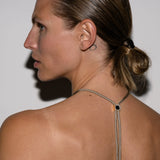 Dorsey - YVES LAB WHITE SAPPHIRE PARACORD NECKLACE, SABLE