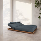 Lemieux Et Cie - S2 Teak Double Chaise Lounge
