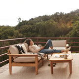 The Citizenry - Dunes Teak Outdoor 3-Seat Sofa