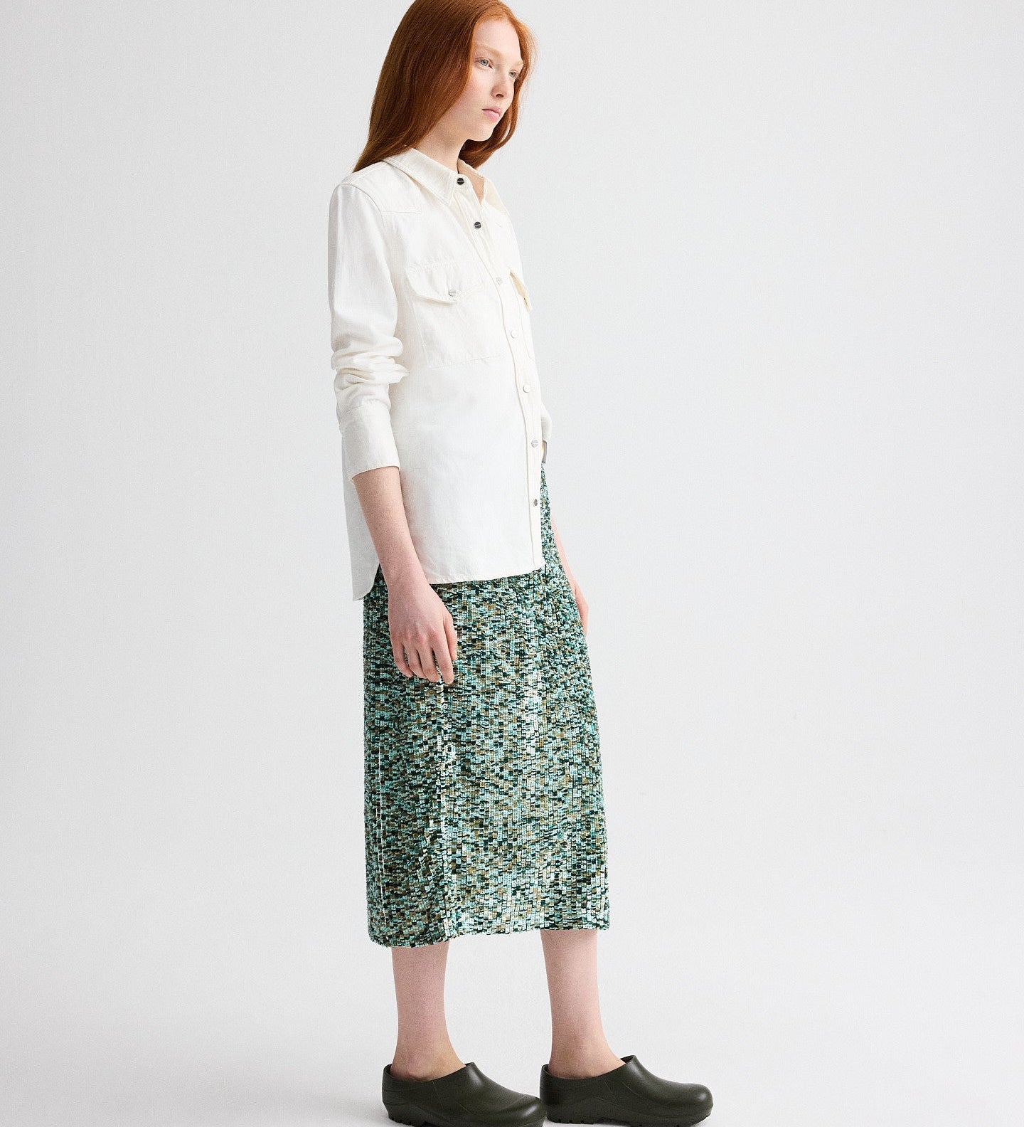TWP - Sylkie Skirt in Sequin Abstract Multi