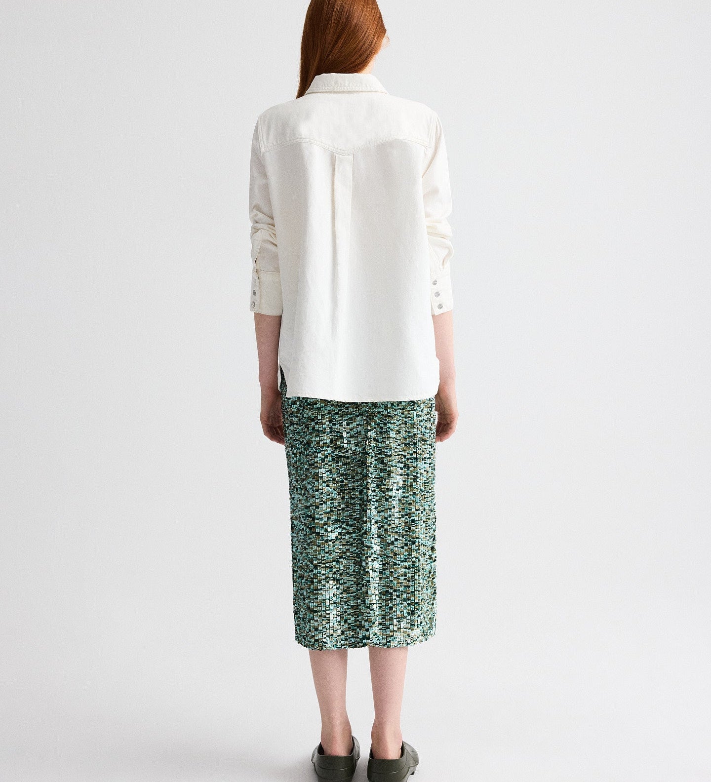TWP - Sylkie Skirt in Sequin Abstract Multi