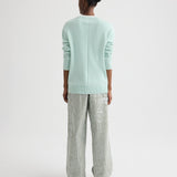 TWP - PJ Pant in Clear Sequin on Stripe