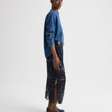 TWP - Laurel Skirt in Trapped Fringe Sequin