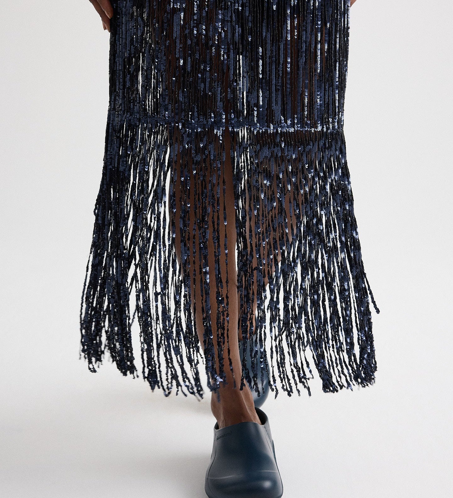 TWP - Laurel Skirt in Trapped Fringe Sequin