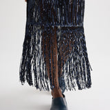 TWP - Laurel Skirt in Trapped Fringe Sequin