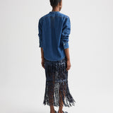 TWP - Laurel Skirt in Trapped Fringe Sequin