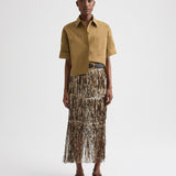TWP - Laurel Skirt in Trapped Fringe Sequin