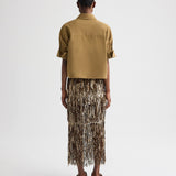 TWP - Laurel Skirt in Trapped Fringe Sequin