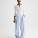 TWP - PJ Pant in Micro Triple Stripe