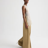 TWP - Beaded Apron Tunic in Bugle Bead Netting