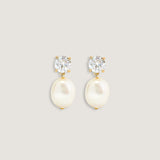 Kinn - Delanie Diamond Baroque Pearl Earrings