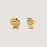 Kinn - Shell Stud Earrings Gold