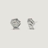 Kinn - Shell Stud Earrings Silver