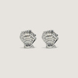 Kinn - Shell Stud Earrings Silver