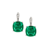 Dorsey - PORTER CUSHION-CUT EARRINGS IN LAB EMERALD