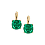 Dorsey - PORTER CUSHION-CUT EARRINGS IN LAB EMERALD