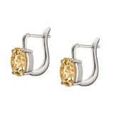 Dorsey - PORTER CUSHION-CUT EARRINGS IN HONEY MOISSANITE