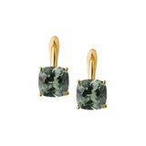Dorsey - PORTER CUSHION-CUT EARRINGS IN LAB MOSS GREEN TOURMALINE