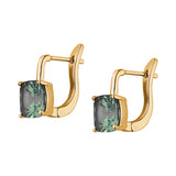 Dorsey - PORTER CUSHION-CUT EARRINGS IN LAB MOSS GREEN TOURMALINE